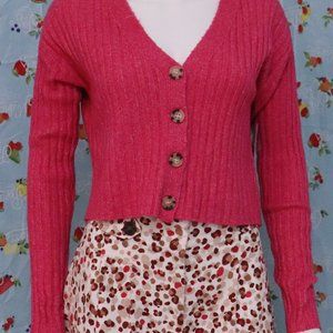 Hot pink No Boundaries cardigan